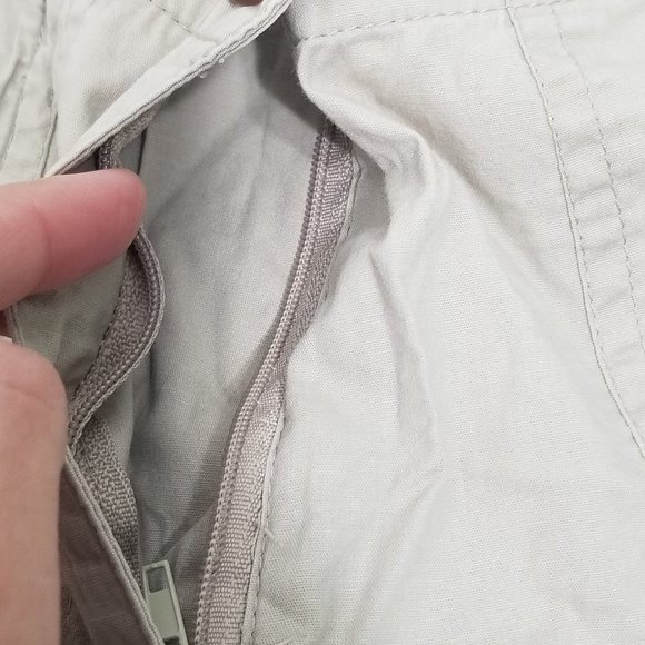 Guilty Y2K Khaki Chino Bermuda Shorts Preppy Casual Retro Capri Cotton Blend - Picture 6 of 11